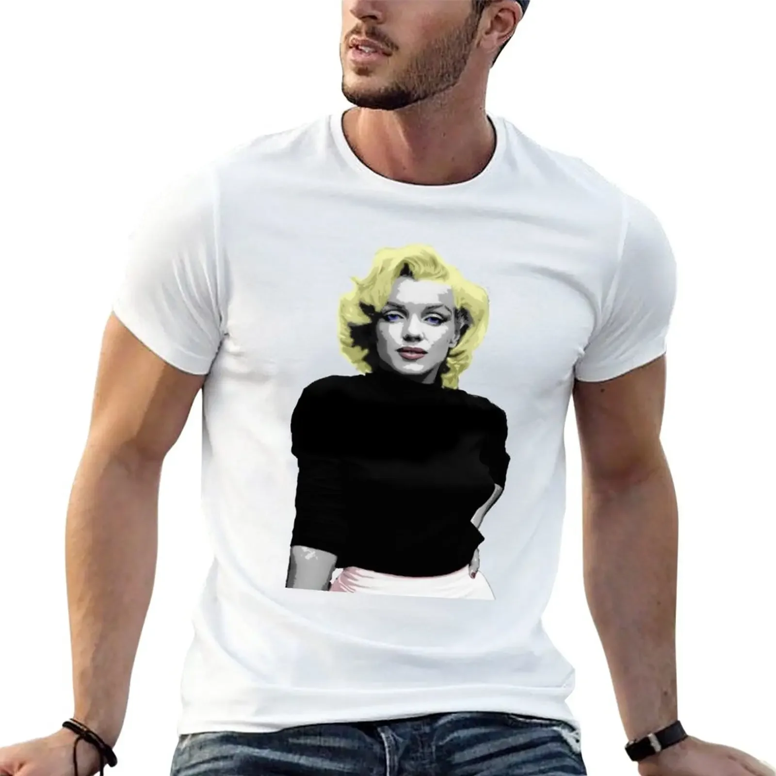 New Marylin Warhol T-Shirt quick-drying t-shirt new edition t shirt Short sleeve t-shirts man t shirts for men