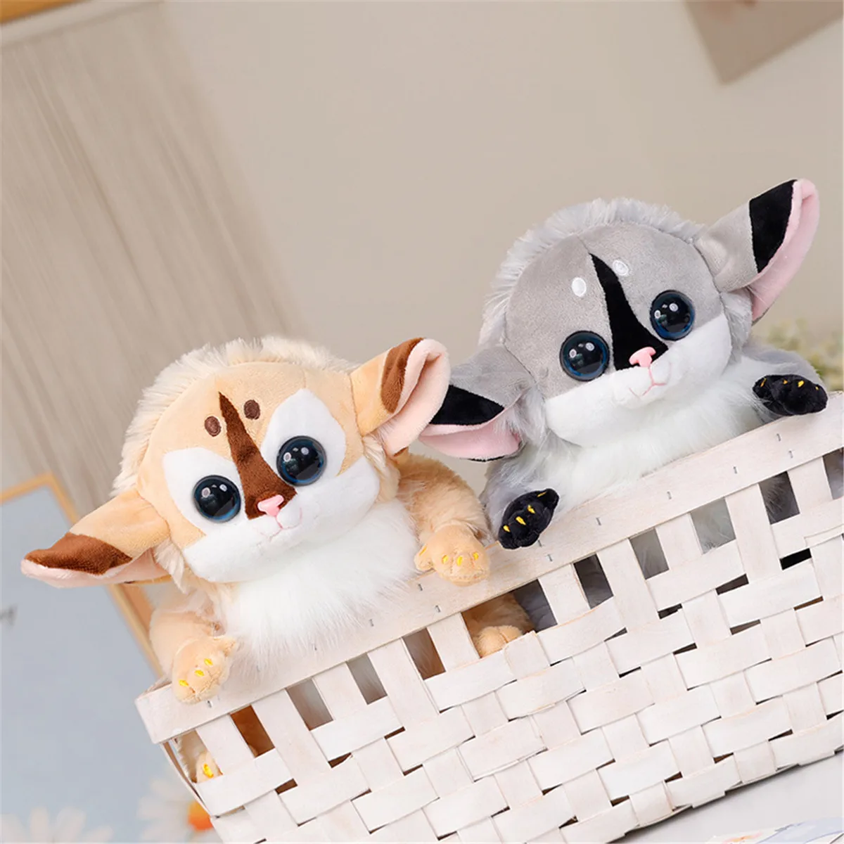 22cm Lovely Simulation lemur Fluffy Toys Plush Anime Toy Kawaii Animals Peluche Real Life Animal Doll Home Decoration Birthday