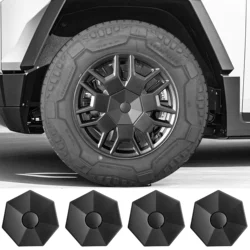 4PCS For Tesla Cybertruck 2024 2023 Wheel Hup Center Caps  ABS Center Hub Cover Rust Dust Resistant Cybertruck Auto Accessories