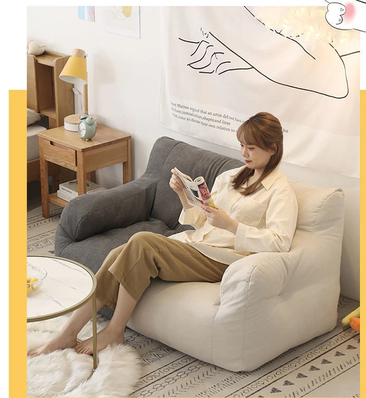 2 Person Bean Bag Sofas Relaxing Soft Lazy Puffs Sofa Living Room Comfortable Backrest Chair Portable Sleeping Sofas Furniture