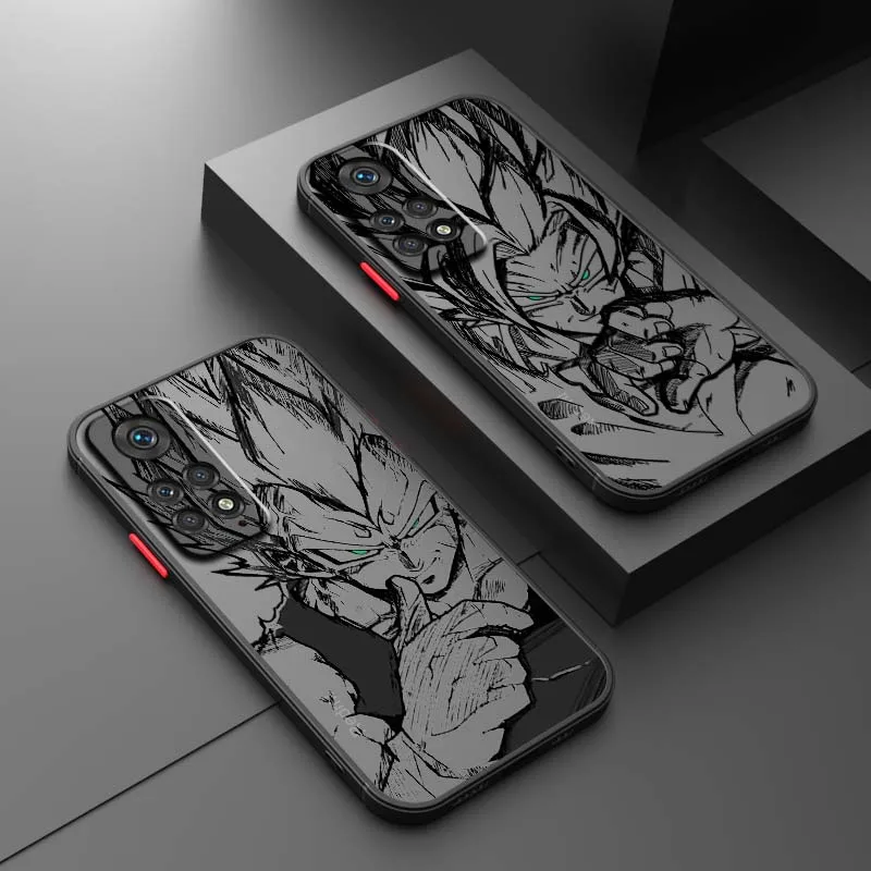 

Comics Dark D-Dragones B-Balls Phone Case For Xiaomi Redmi Note 14 13R 13 12 11 12T 11S 11E 11T Pro Plus Frosted Translucent