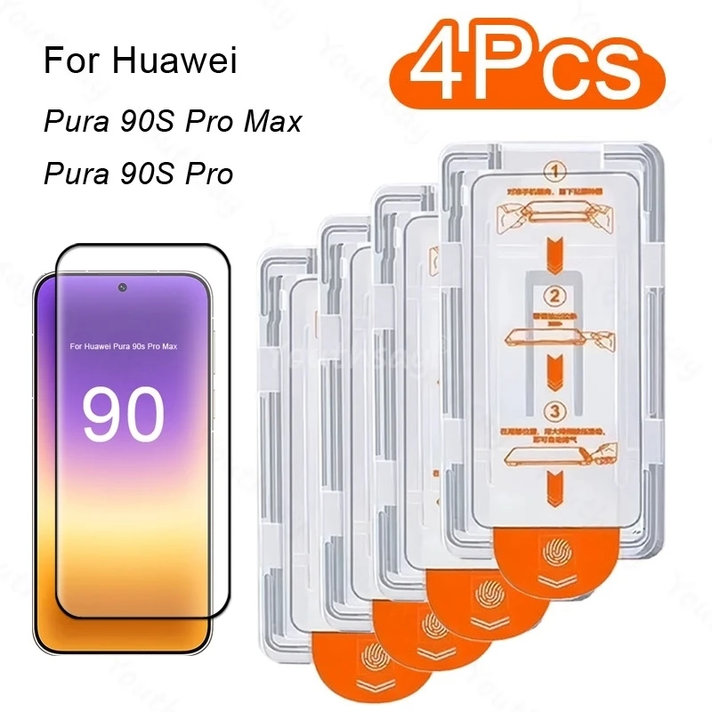 Para Huawei Pura 90s Pro Max Película Protetora de Tela Oleofóbica de Vidro Temperado Anti-Poeira de Fácil Instalação