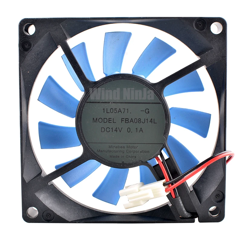 NEW FBA08J14L 8cm 80mm fan 80x80x15mm DC14V 0.10A Quiet cooling fan suitable for refrigerators