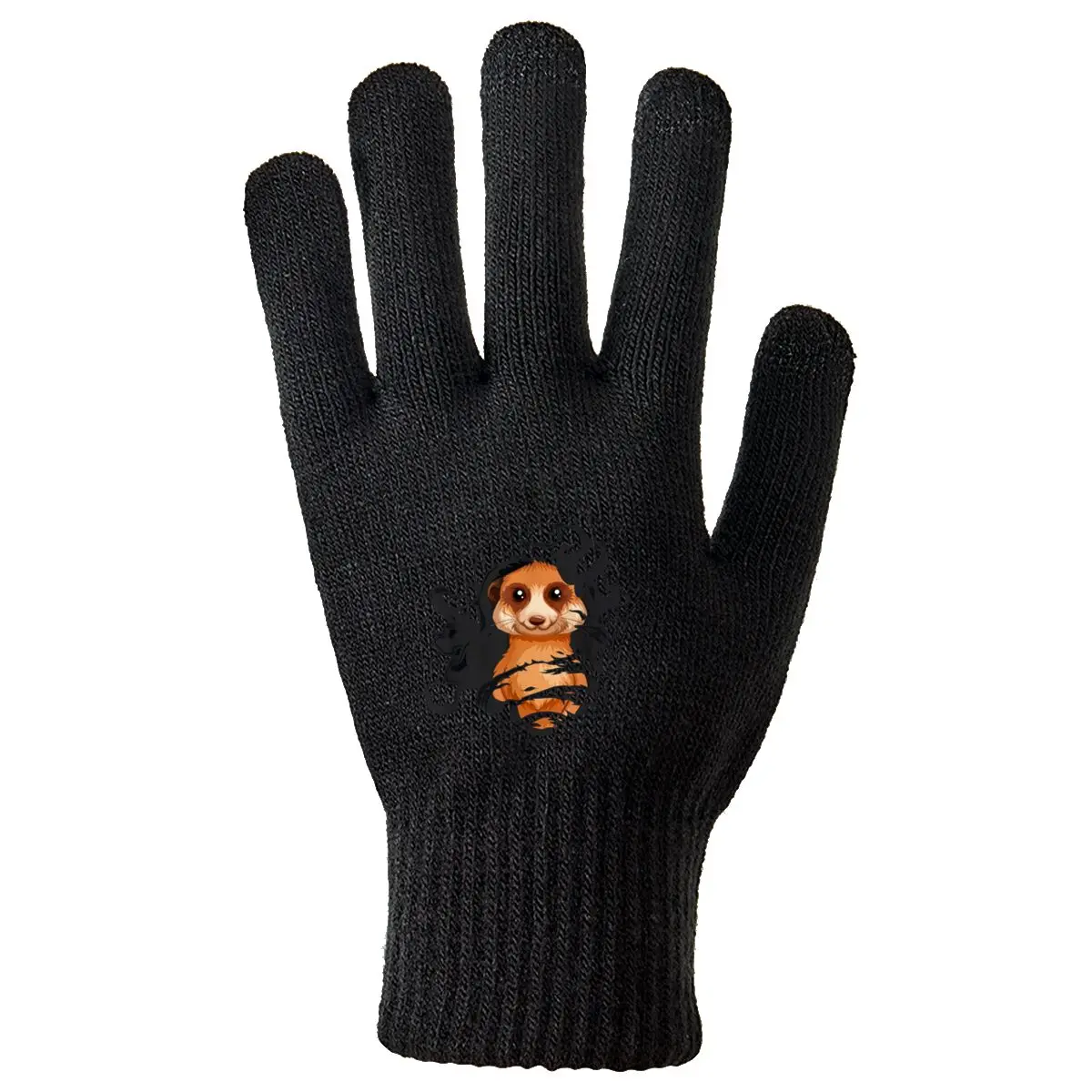 

Сюрреалистичные рукавички Meerkat Art Graphic с мягкой подкладкой для езды на велосипеде и поездок на работу