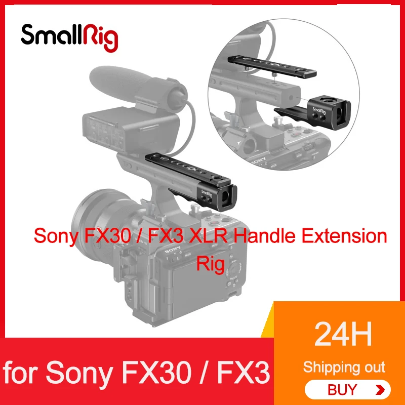 Smallrig FX30 / FX3 XLR Handle Extension Rig For Sony FX30 / FX3 Accessories Aluminum Alloy Extension Rig MD3490