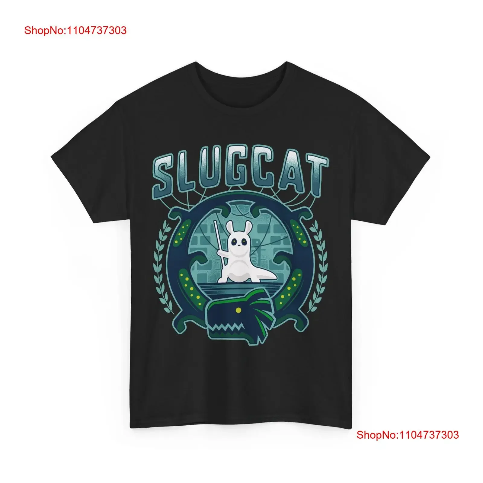 Slugcat Emblem T Shirt Rain World video game Gaming Gamer Lizard vintage Washed homme Comfortable Casual designer clothes
