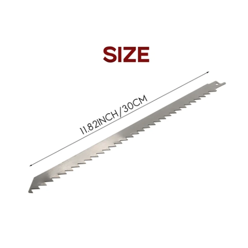 A43F-شفرة المنشار الترددية 300 مم من الفولاذ المقاوم للصدأ لقطع اللحوم والثلج والخشب شفرات المنشار الترددية لقطع المعادن الخشبية