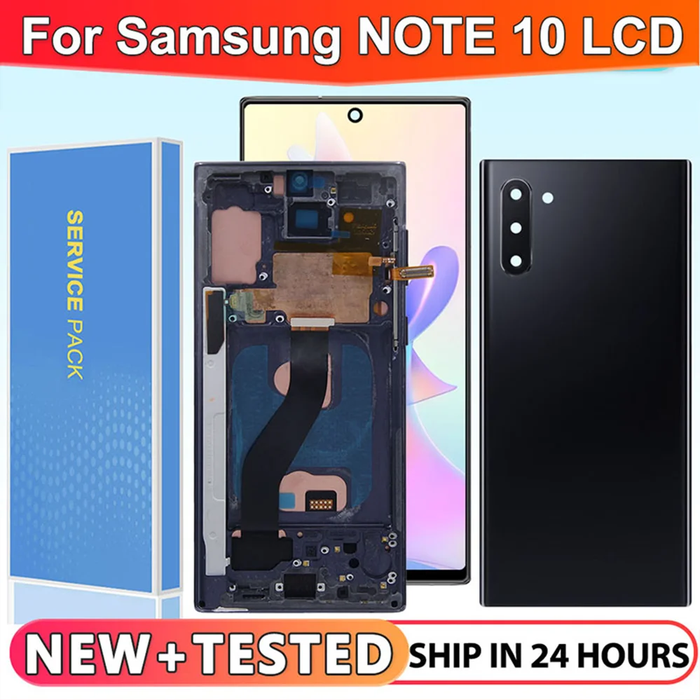 

100% New TFT Incell Display For Samsung Galaxy Note 10 N970 N970F LCD+Touch Screen Digitizer Assembly Replacement with Frame