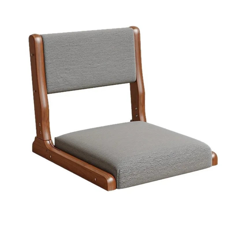 Folding Tatami Leisure Armchair, Lazy Solid Wood Low Chair, Stool, Armchair, Folding Floor Chair, Japanese Tatami Chair image 6