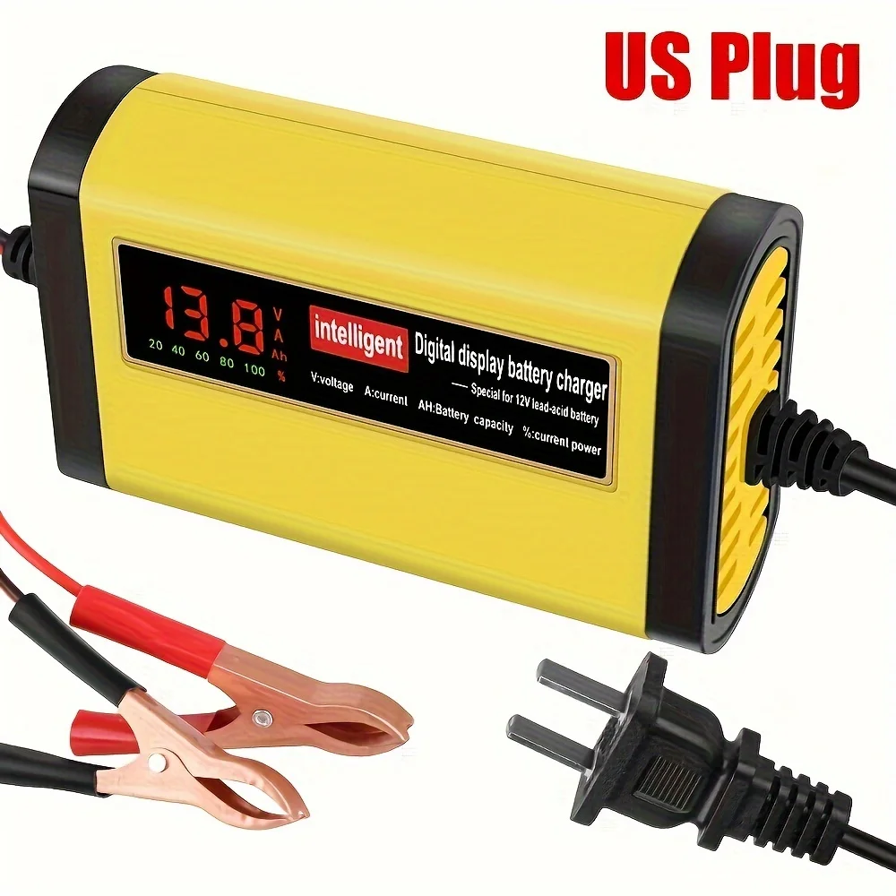 شاحن بطارية السيارة الأوتوماتيكي - شحن سريع ذكي من حمض الرصاص AGM GEL ثلاثي المراحل #2