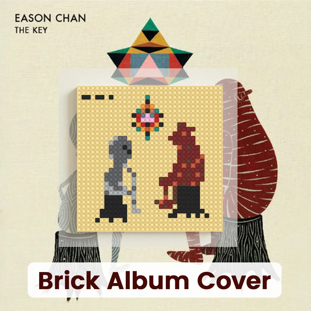 

Eason Chan Cantopop Singer Building Blocks Brick Mosaic Wall Art Album Pixel Painting Home Living Room Bedroom Decor