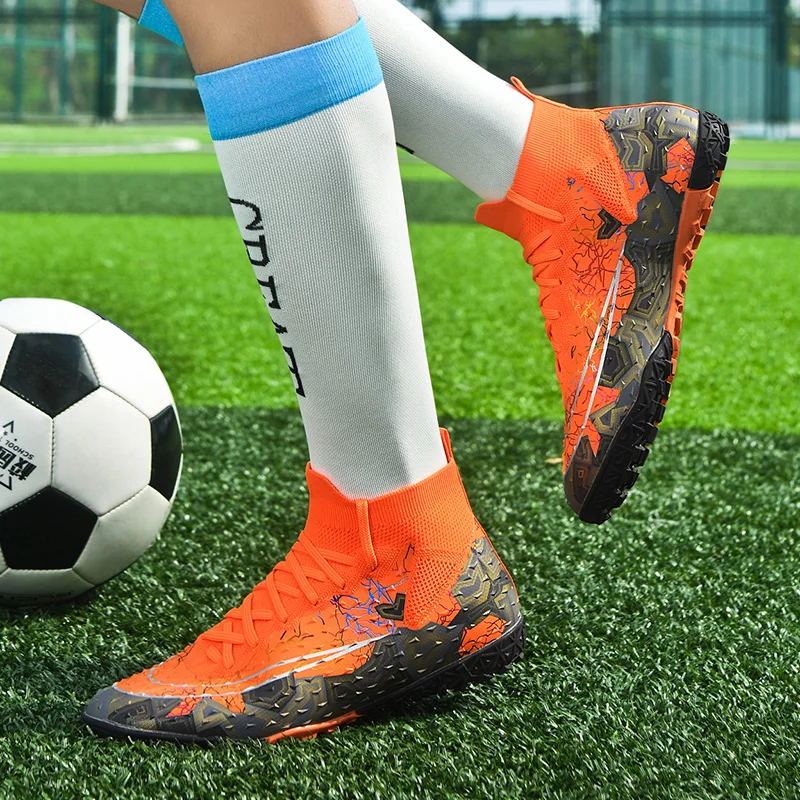 

Original Indoor Soccer Shoes Non Slip Resistant Sport Wear Football Shoes Society Futsal Fast Grass Training Football Boots