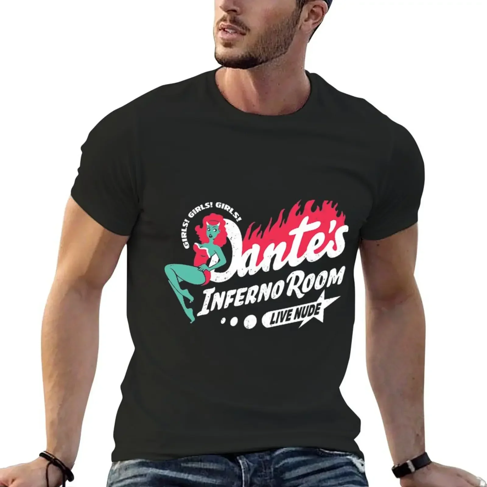 

Dantes Inferno Room Sticker T-Shirt oversized t shirt man clothes sublime Blouse cotton t shirt men