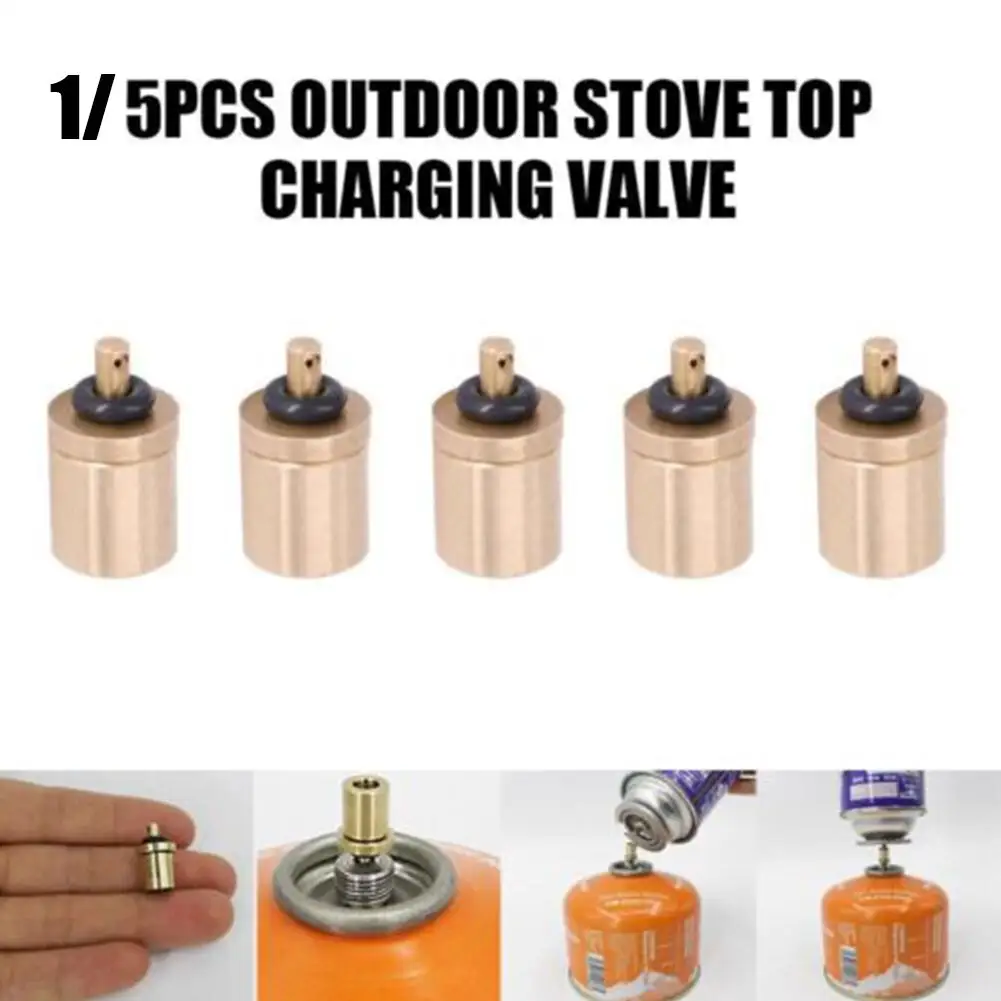 1pc Gas Refill Adapter Filling Butane Canister Outdoor Accessories Inflation Cylinder Camping Mini Burner Valve Stove Gas Y7E5