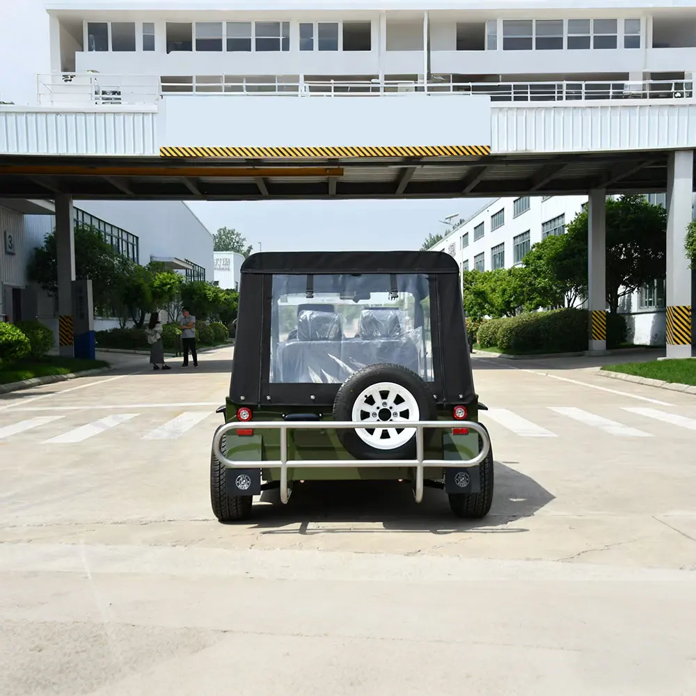 Beemotor Vintage Electric Patrol Car Nostalgic Sightseeing Bus 4 Passengers Lithium Battery for Hotel Pick-up Antique Sights