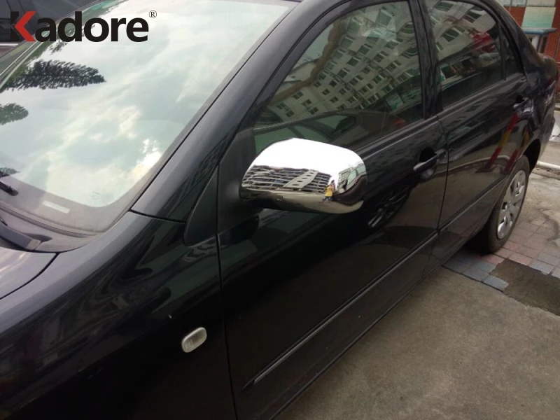 For Toyota Corolla 2009 2010 2011 2012 2013 Sedan Chromed Side Door Rearview Mirror Cover Trims Car Accessories