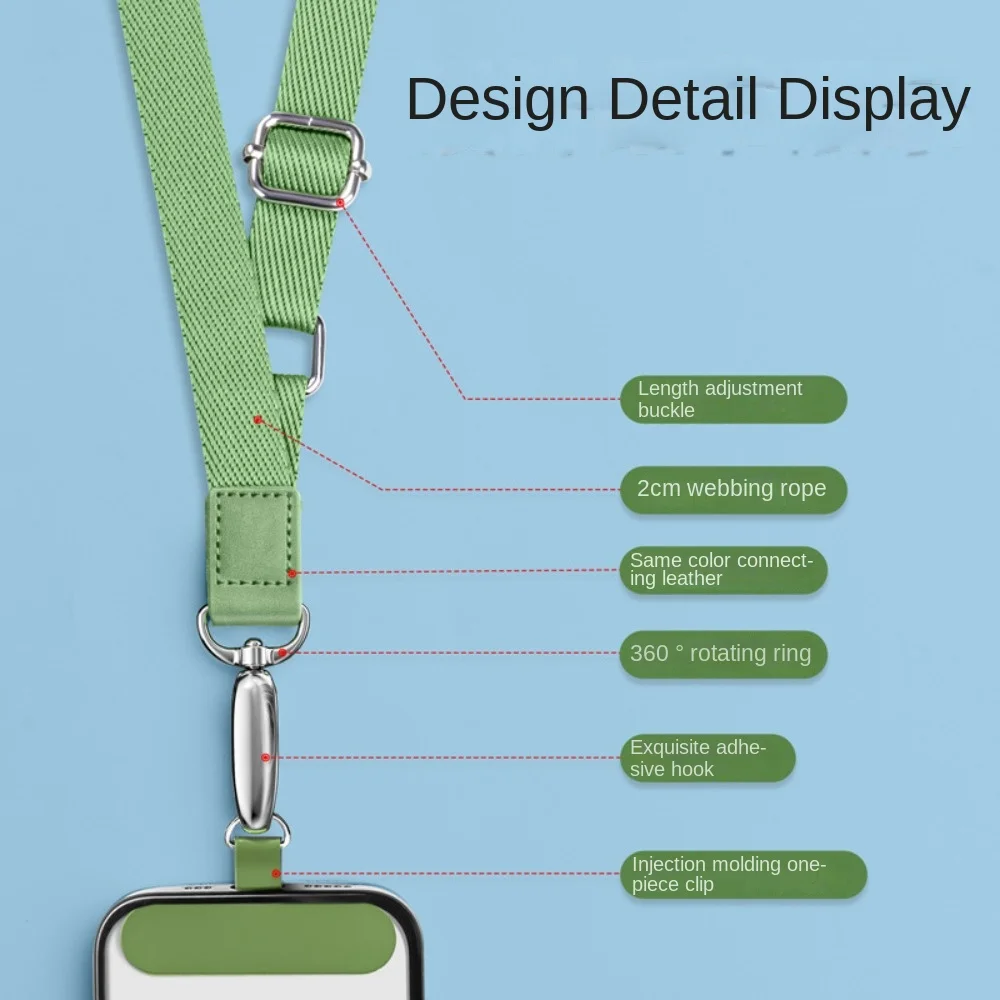 

Регулируемый ремешок для телефона через плечо, съемный длинный шнурок для мобильного телефона, защита от потери, высококачественный шейный ремешок-держатель для телефона