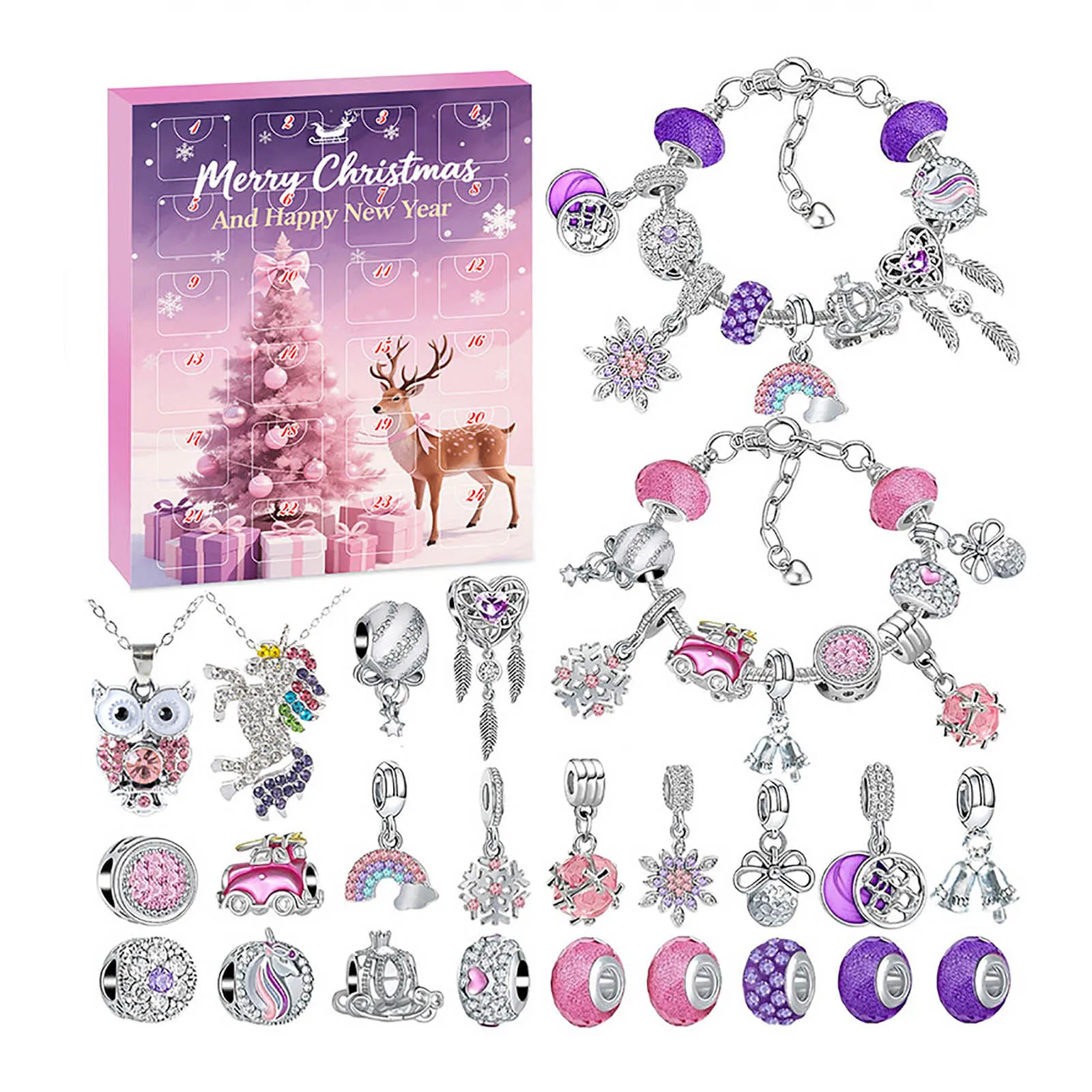 Interval Clock Timer Christmas Advent Calendar Bracelets For Girls 24 Days Xmas Countdown Toothbrush Timer for Kids 1 Minute