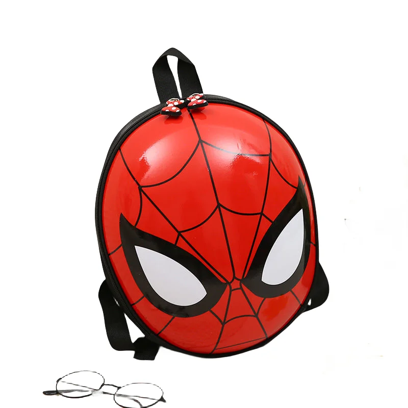 Marvel Spiderman Eggshell Cartoon Anime School Bag Children Kindergarten 2-4 Years Old Cute Handsome Simple Girls Backpack Gift