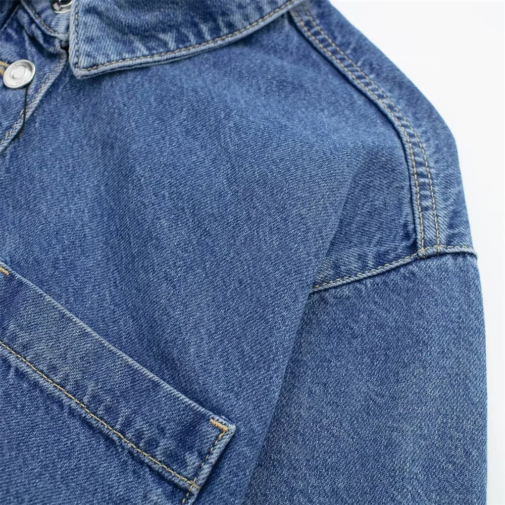 فستان قميص جينز برباط للنساء ، تنورة قصيرة ، فضفاضة ، غير رسمية ، طراز الشارع ، جديد ، الربيع والصيف ، #3