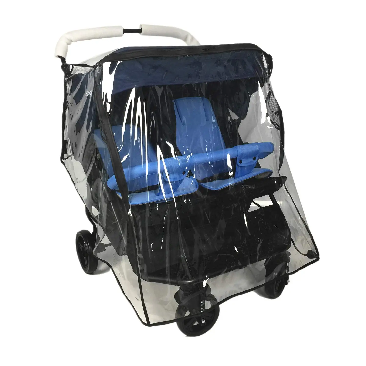 

Stroller Rain Cover,Universal Rain Cover for Side by Side Baby Stroller, Double Stroller Cover for