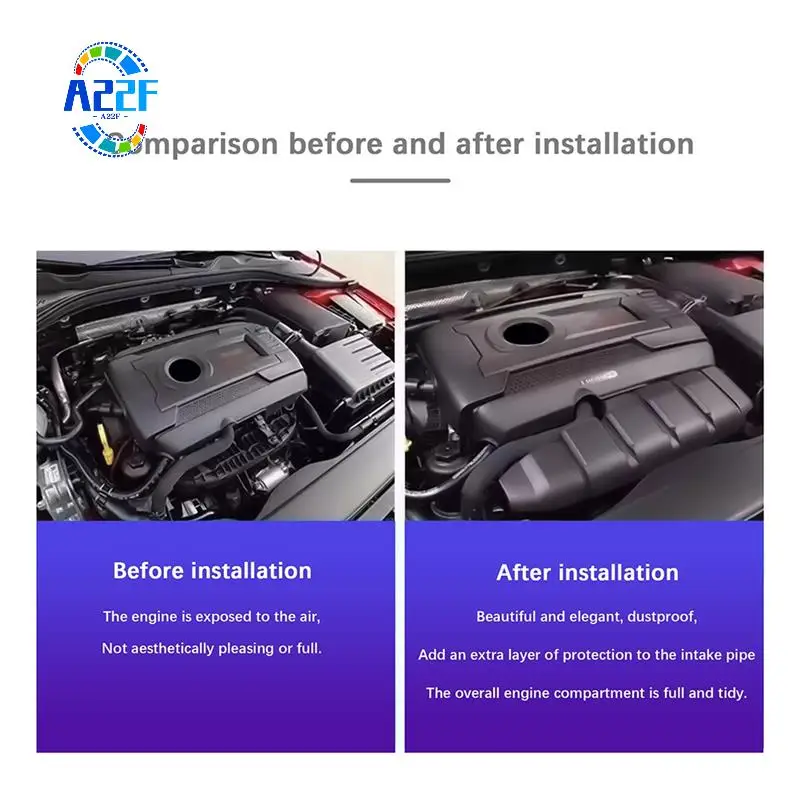 

A22F-Car High-Power Engine Cover Plate Dust Cover Guard For VW Golf R32 2.0 TFSI 1.8 TFSI, 06K 103 925 AA, 06K103925AA