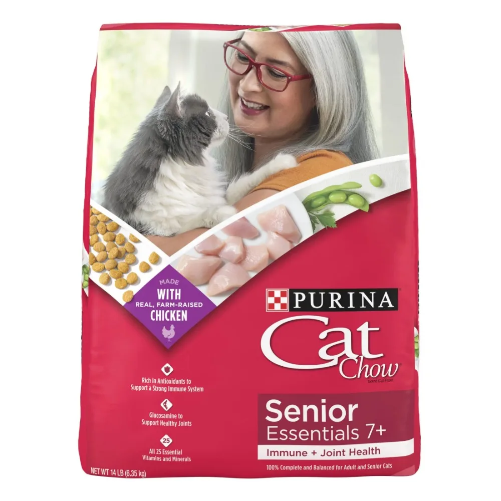 

Purina Senior, Dry Cat Food, Chicken & Turkey, 14 lb Bag