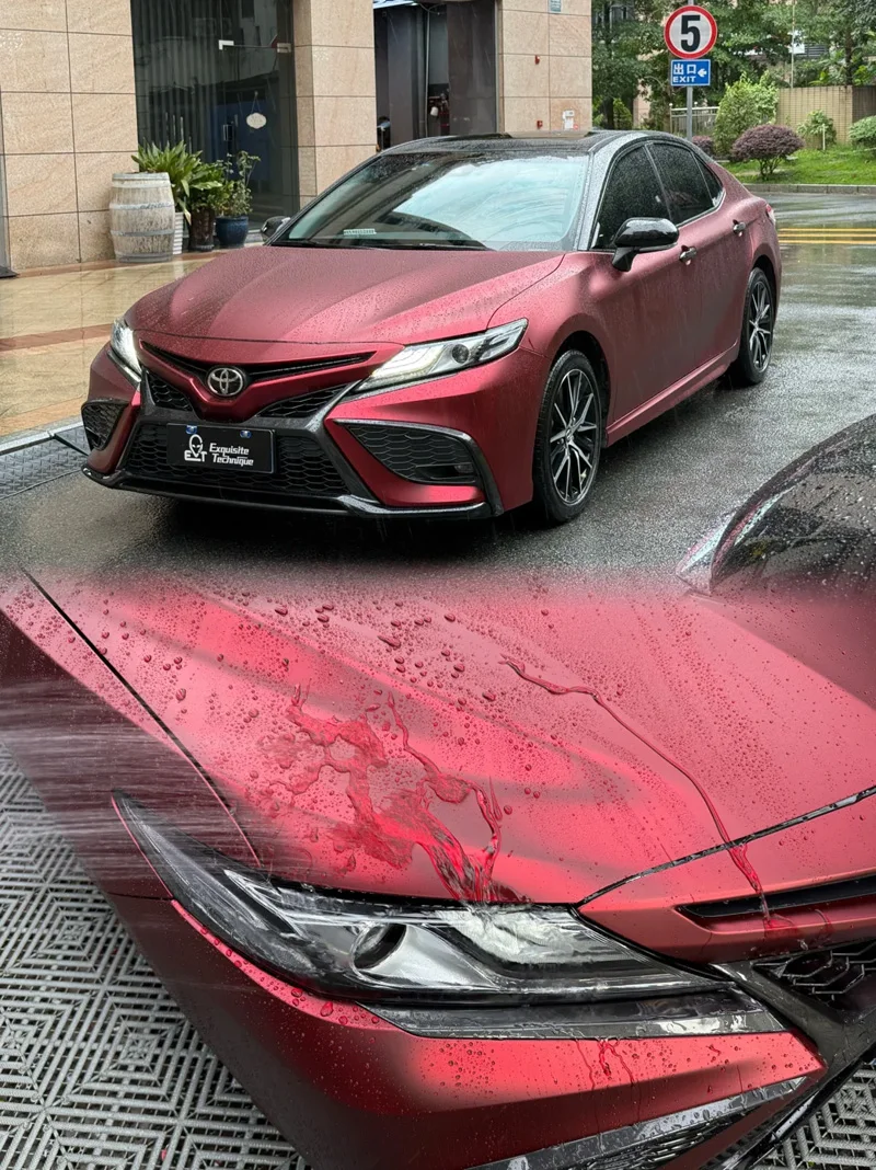 PET Ghost Chrome Romance Rot Vinyl-Folienrolle Selbstklebende Aufkleber Motorrad Auto Wrapping Folie – Detail 1