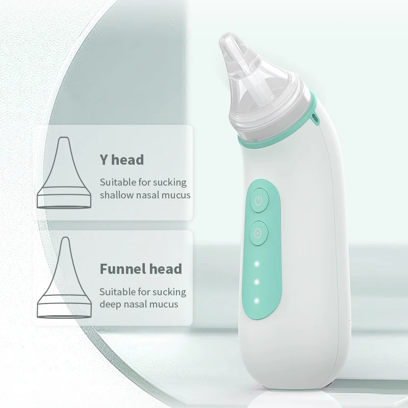 Rechargeable children's vacuum suction baby nose cleaner pump silicone electric baby nose suction high definition camera