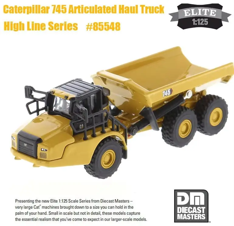 

Новый шарнирный карьерный самосвал серии High Line от Diecast Master, масштаб 1:125, CAT 745, коллекционный подарок #85548
