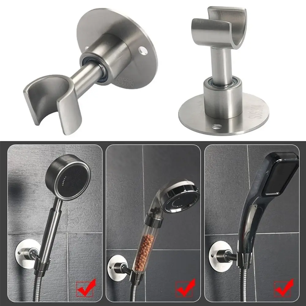 Shower Head Holder Adjustable Wall Mounted Shower Holder Self-Adhesive Showerhead Handheld Bracket Bathroom Accessories
