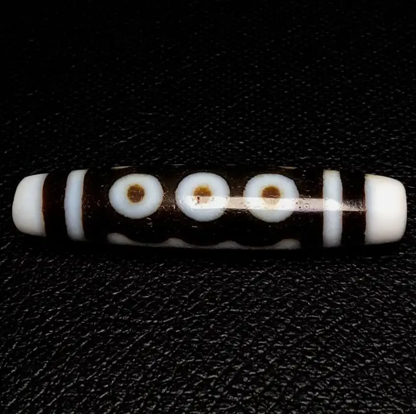 

Himalayan Ancient Tibetan DZI Beads Old Agate 5 Eye Totem Amulet Pendant