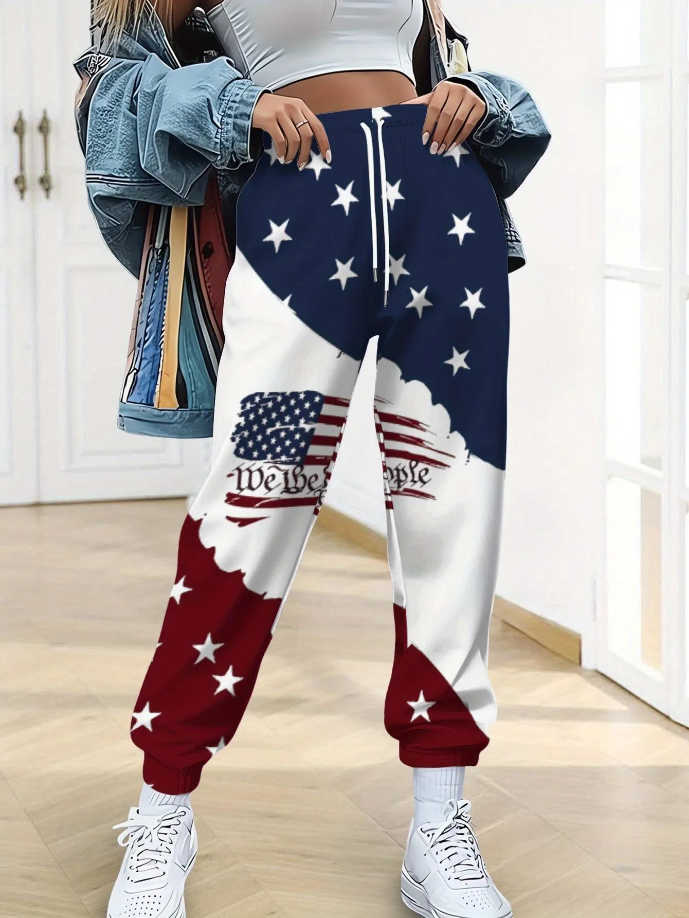 2026 autumn and winter new style American street fashion casual comfortable versatile 3D pattern printed women's pants