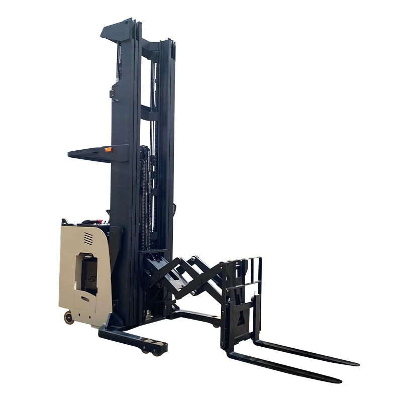 Doppelscheren-Gabeln vom Typ Reach-LKW, 1,5 Tonnen elektrischer Gabelstapler, Stapler, Kranlift, schmale Gang-Reach-LKW-Maschinen