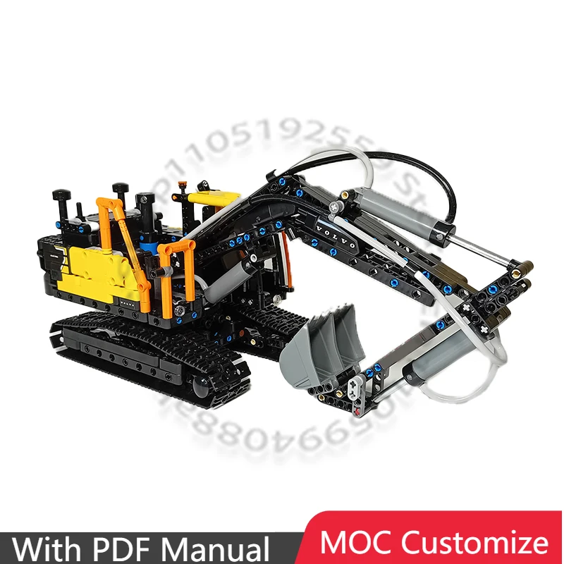 

821 PCS Supercar EC230 Electric excavator (42175 Mod) MOC Customize Modular Building Block Popular DIY Boys Toy Christmas Gift