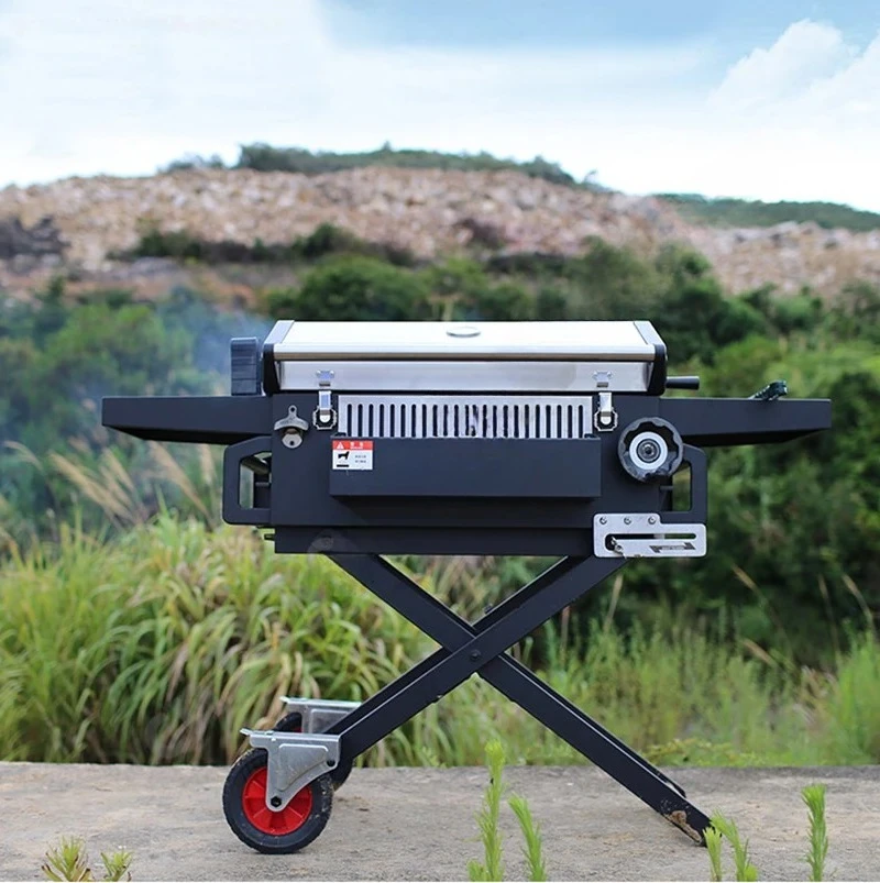 exquisite craftsmanship Courtyard Charcoal Grill Outdoor Folding Household Barbecue Grill Portable Barbecue Stove BBQ Grill
