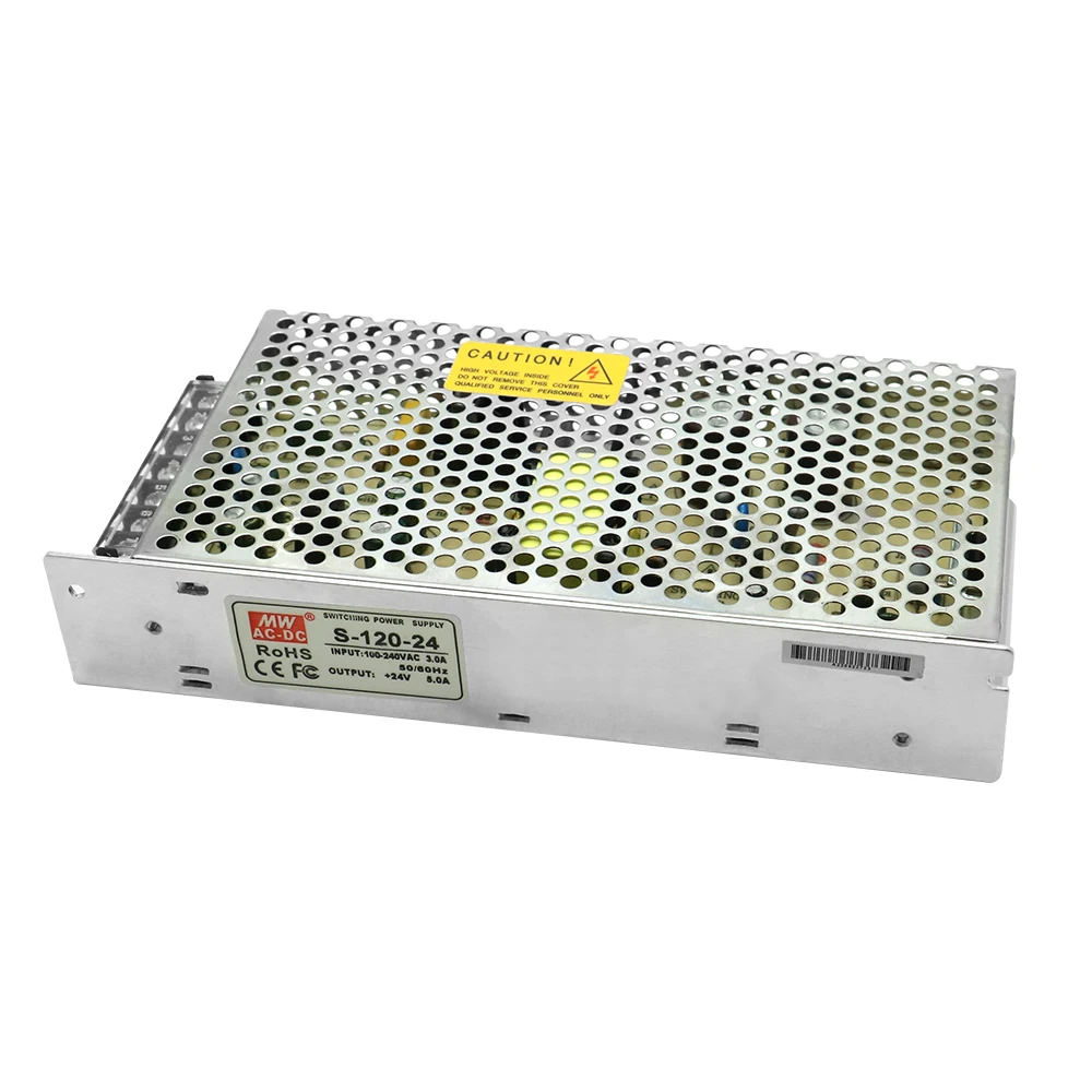HLTNC Digital DC 120W motor paso a paso fuente de alimentación conmutada 24V 5A PLC Control de señal voltaje CA 110V 220V conversión para Cnc