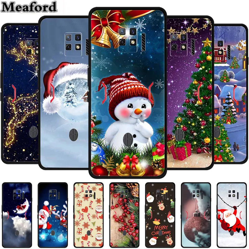 For ZTE nubia Red Magic 7 Pro Case Christmas TPU Silicone Soft Phone Back Cover for ZTE Nubia Red Magic 7Pro 5G Shockproof Funda