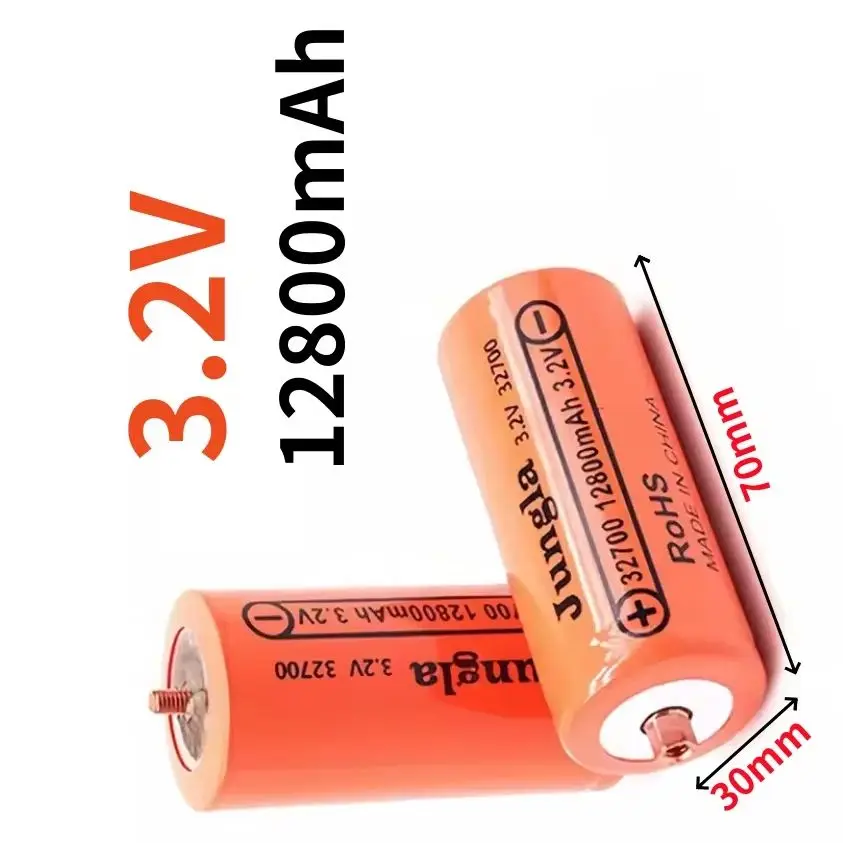 

100% Original 32700 3.2V 12800mAh lifepo4 Rechargeable Battery Professional Lithium Iron Phosphate Power Battery with screw