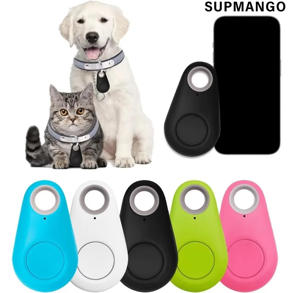 جهاز تعقب صغير بنظام تحديد المواقع العالمي (GPS) 50 مزود بتقنية البلوتوث 50، جهاز مكافحة الضياع، محدد موقع ذكي مستدير للحيوانات الأليفة، حقائب الأطفال، محافظ تتبع المكتشف