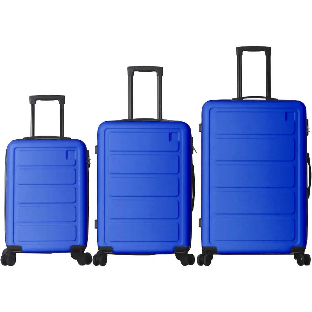 

ABS Hardshell 3-Piece Luggage Set with Spinner Wheels, 20, 24, 28 (Blue)