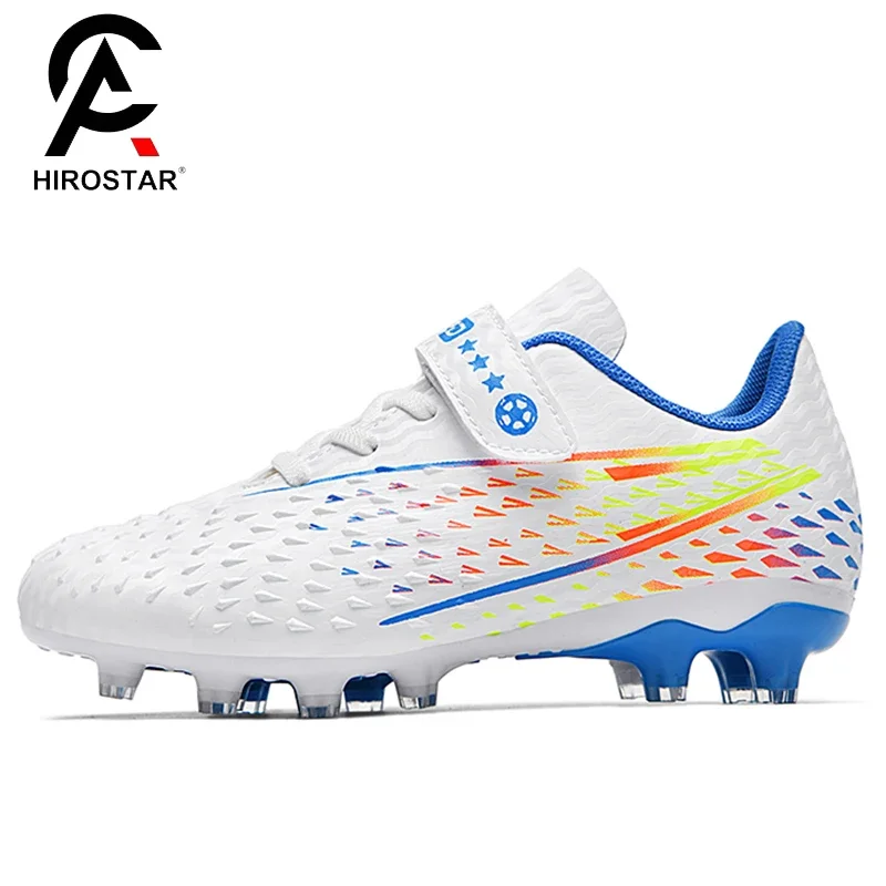 Kids Football Shoes Ultralight Training Fast Futsal Soccer Studded Shoes Outdoor Non Slip Professional Football Field Boots