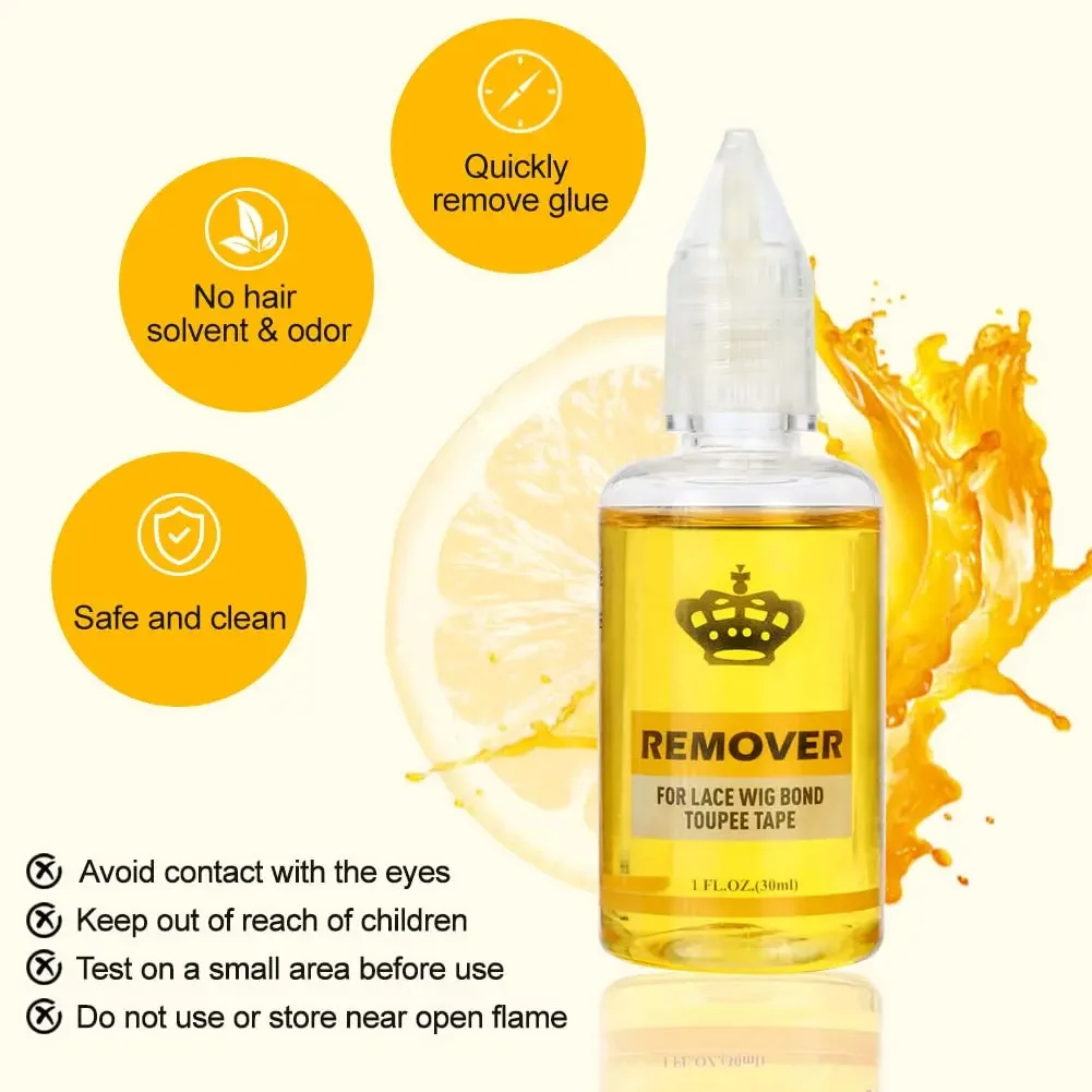 شعر مستعار الغراء مع مزيل سوبر الدانتيل الغراء للشعر المستعار الدانتيل/الشعر المستعار/إغلاق مزيل الصمغ شعر مستعار طقم تركيب