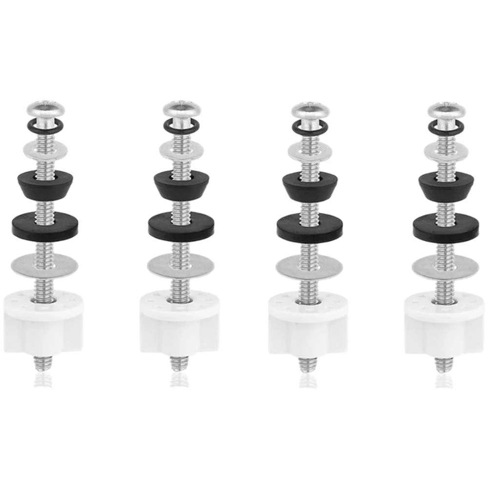Replacement Toilet Seat Hinge Bolts Kit for Top Mount Seats Including All Necessary Components for Stable and For Secure Fixing