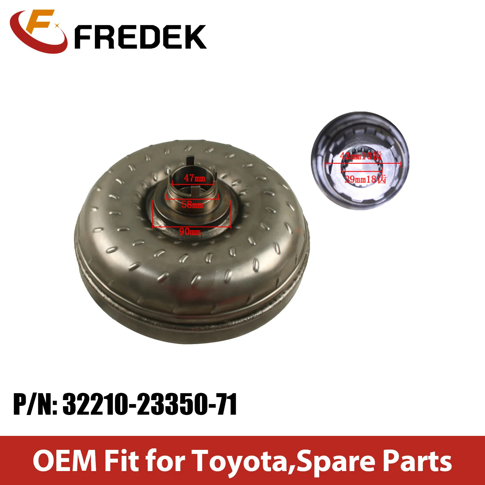 High Performance Forklift Transmission Parts 32210-23350-71 Torque Converter Assembly for Toyota 5F 6F 7FD15-30 in Stock