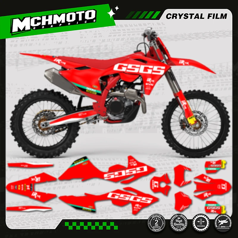 

MCHMFG For GASGAS 2024-2026 EC MC Custom Team Graphics Backgrounds Decals Stickers Kit Motorcycle Decal Sticker 003