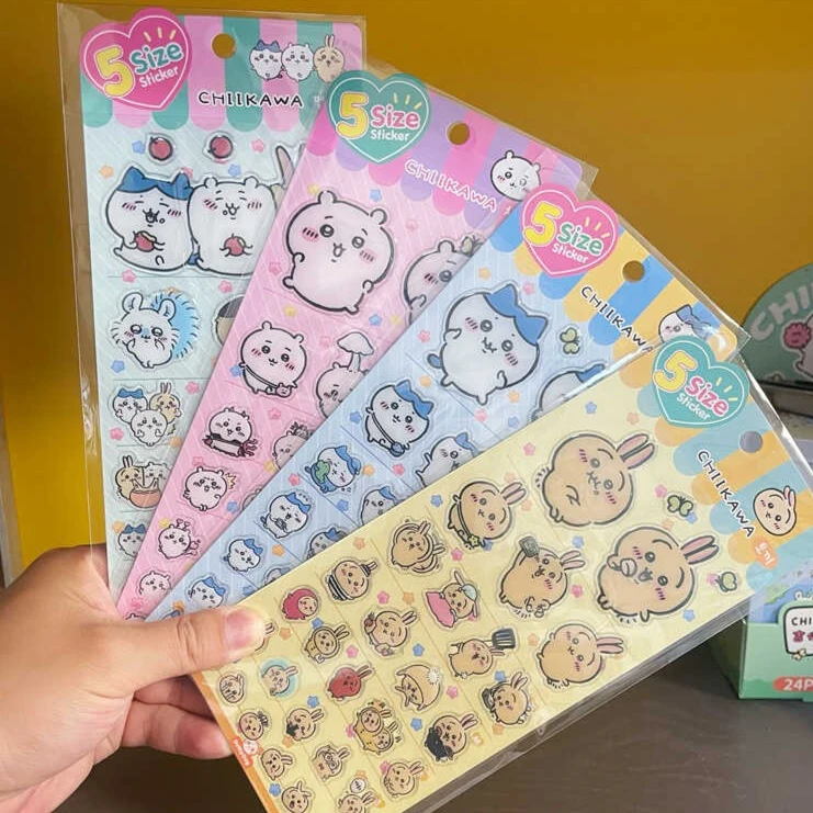 

Chiikawa Glue Stickers Computer Stickers Cute 3D Decorative Stickers Ready Stock Gift Idea Chii Usagi Hachiwera Nagano