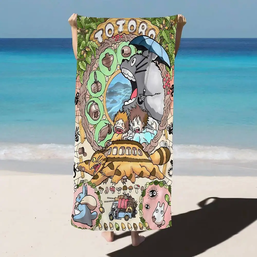 My N-Neighbor T-TotoroS CARTOON Big Microfiber Beach Towels Quick Dry Towel Sand Beach Pool Towel for Travel Swim Pool Yoga