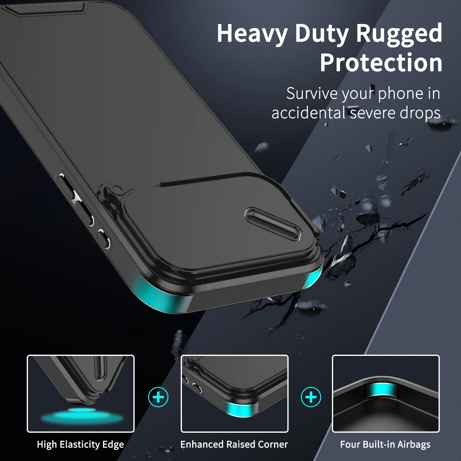 

For IPhone 17 Pro Max Back Cover for IPhone Air Shockproof Cases Lens Protective Silicon Soft Phone Case Anti-slip Bumper