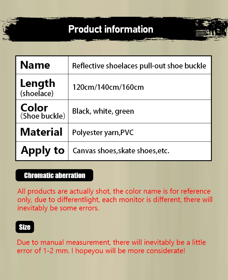 Reflektierende Schnürsenkel-Schnalle ohne Binden, Schnellverschluss für Sportschuhe, Laufschuhe und Sneaker – Detail 8